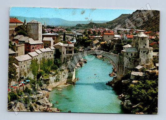 Pohlednice Bosna a Hercegovina Mostar Stari Most 1970 (M26727)