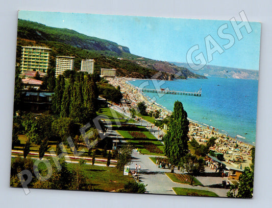 Pohlednice Bulharsko Zlatni Písky pláž hotel 1972 (M26734)