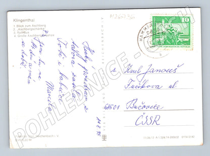 Pohlednice Německo Klingenthal více motivů 1985 (M26736)