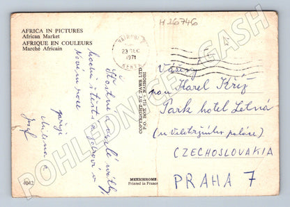 Pohlednice Keňa Africký trh 1971 (M26746)
