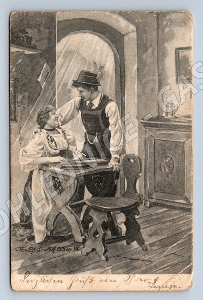 Postcard folk life ethnography (M2675)