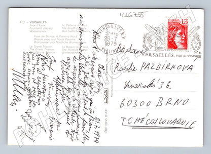 Pohlednice Francie Versailles zámek zahrady 1979 (M26755)