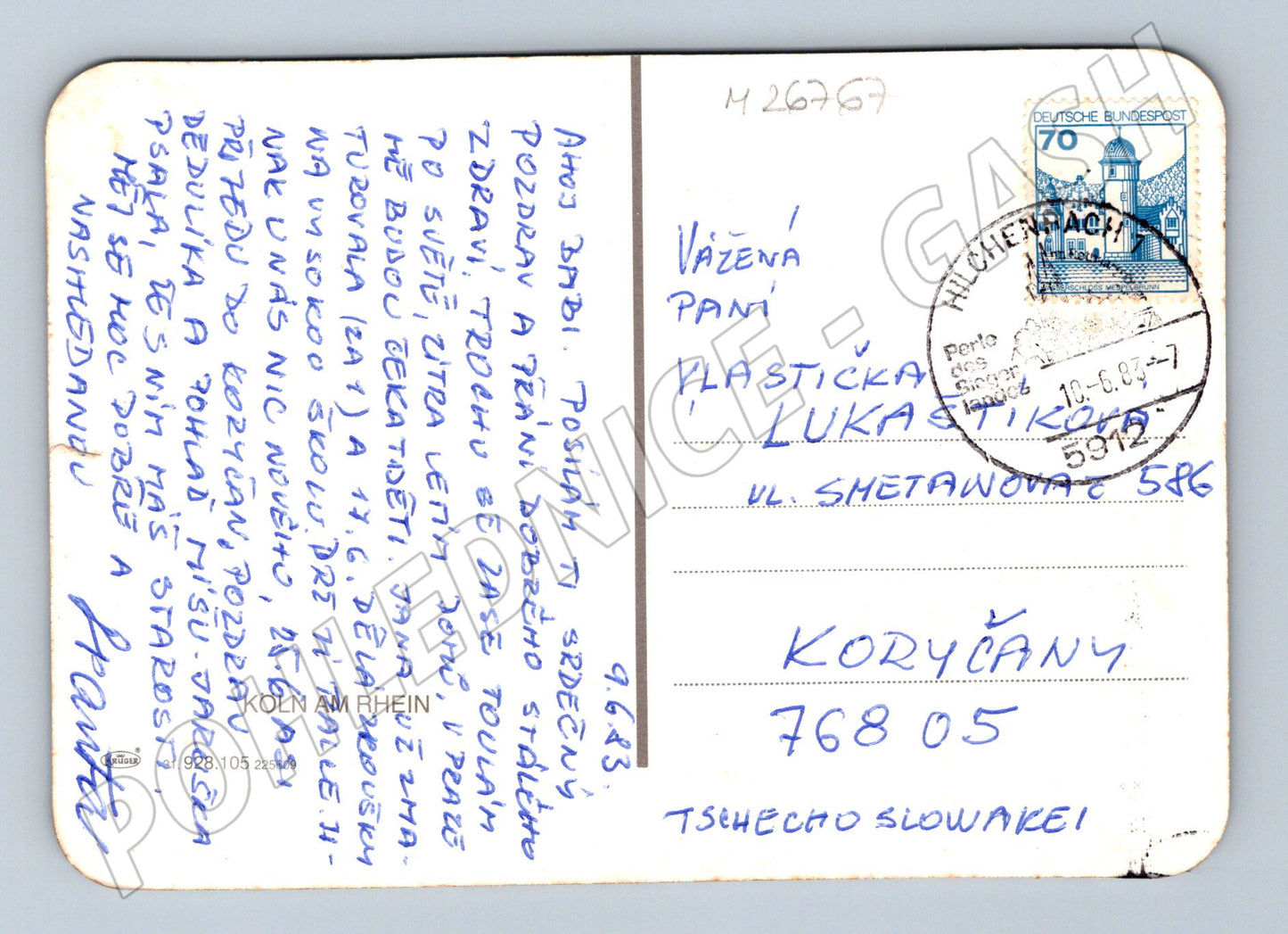 Pohlednice Německo Kolín nad Rýnem panoráma 1983 (M26767)