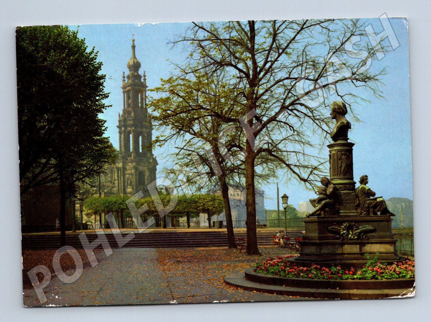 Pohlednice Německo Drážďany Hofkirche Brühlsche Terrasse 1977 (M26774)