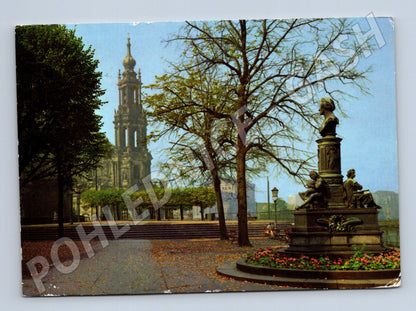 Pohlednice Německo Drážďany Hofkirche Brühlsche Terrasse 1977 (M26774)