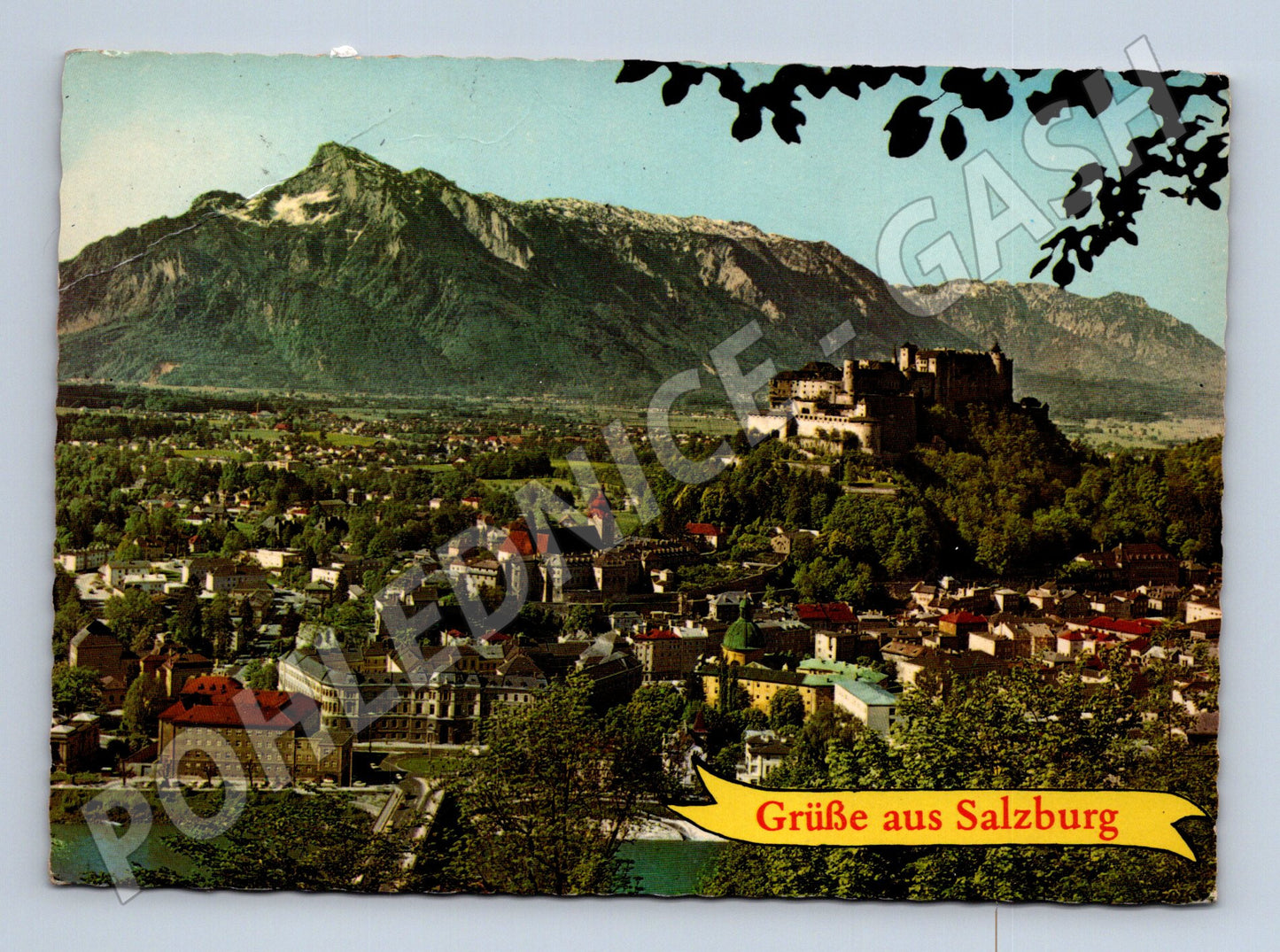 Pohlednice Rakousko Salzburg hrad město 1980 (M26780)