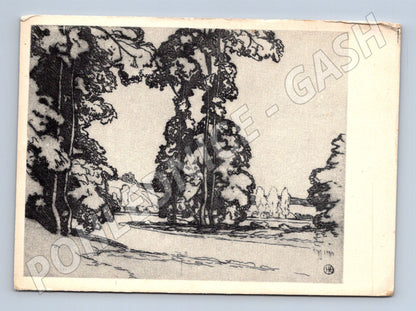 Pohlednice Rusko Alfred East Břehy Seiny 1957 (M26805)