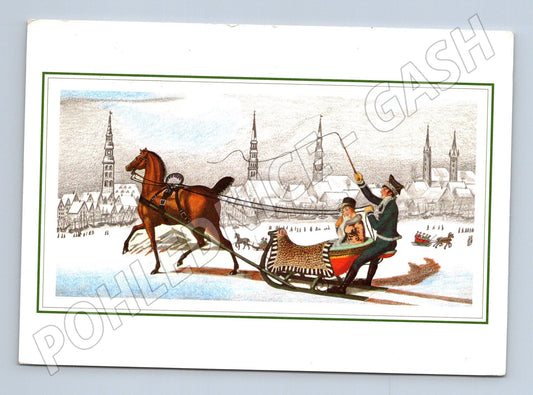Pohlednice Německo Hamburg sáňky Labe 1892 (M26809)