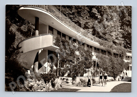 Pohlednice modernistický hotel plavky 1963 (M26823)