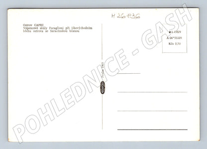 Pohlednice Itálie Capri Faraglioni 1965 (M26836)