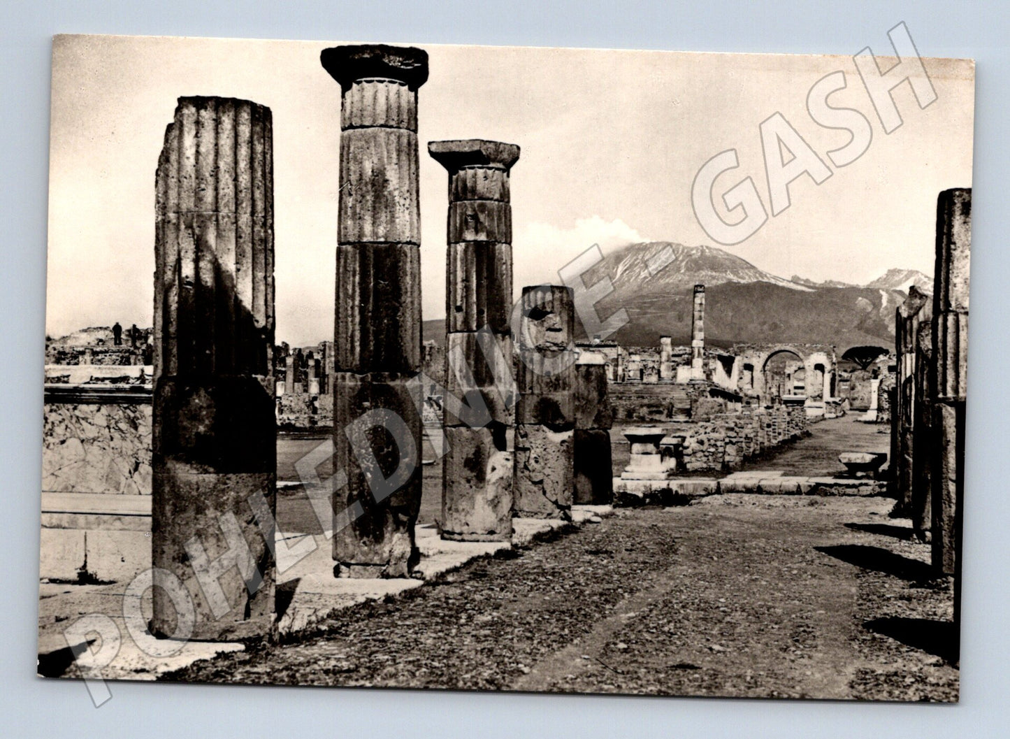 Pohlednice Itálie Pompeje náměstí Vesuv 1965 (M26846)