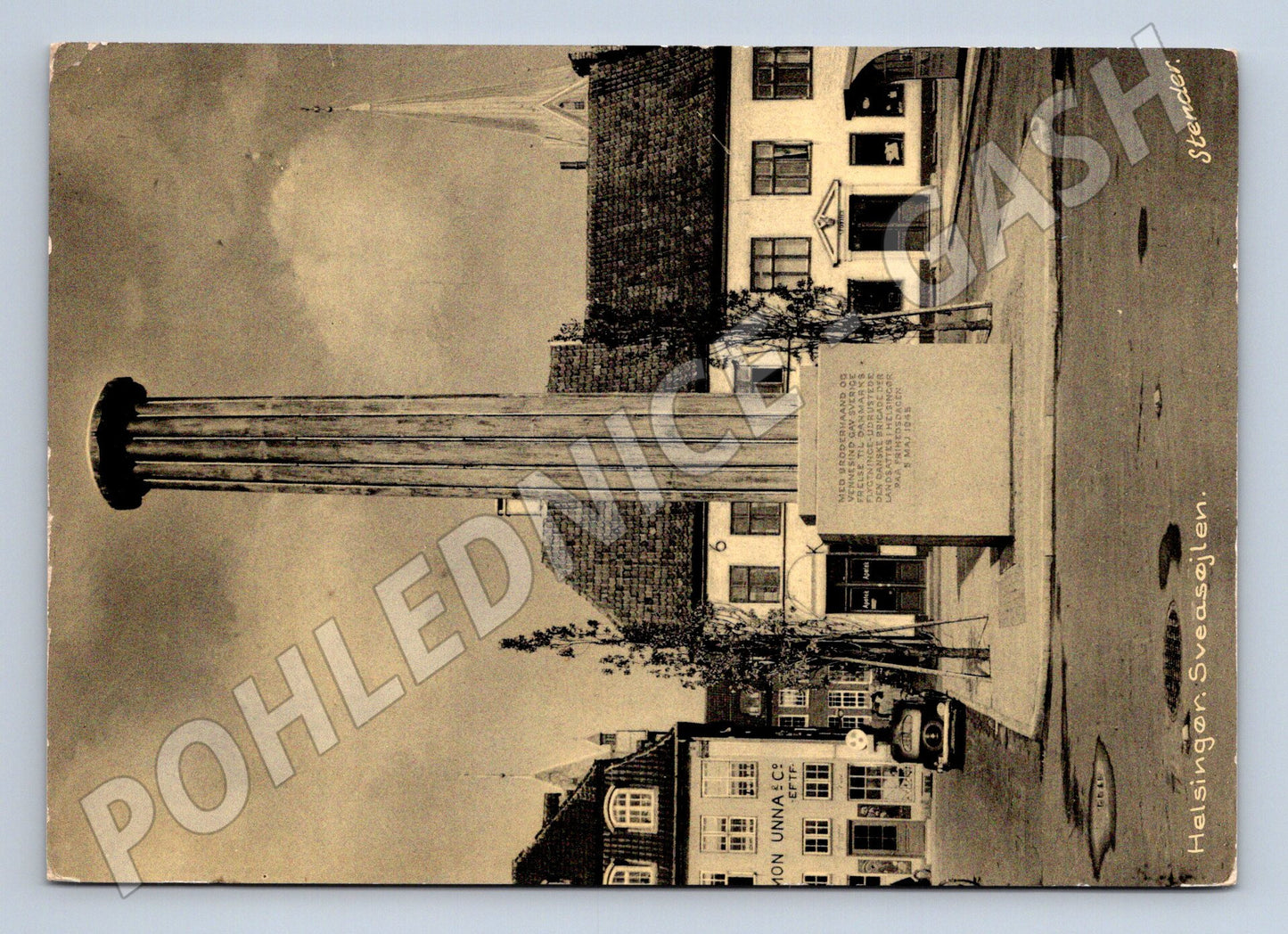 Pohlednice Dánsko Helsingør monument 1920 (M26851)
