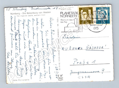 Pohlednice Německo Norimberk Kaiserburg 1942 (M26855)