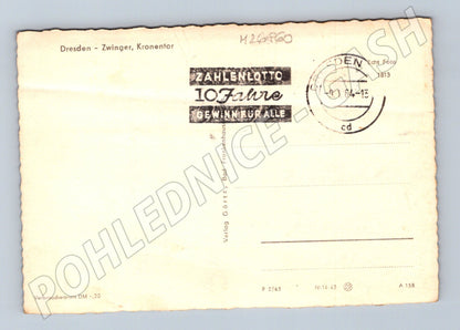 Pohlednice Německo Drážďany Zwinger Kronentor 1964 (M26860)