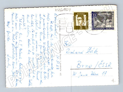 Pohlednice Německo Augsburg Merkurbunnen 1957 (M26869)