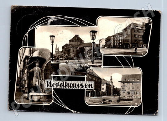Pohlednice Německo Nordhausen více pohledů 1966 (M26871)