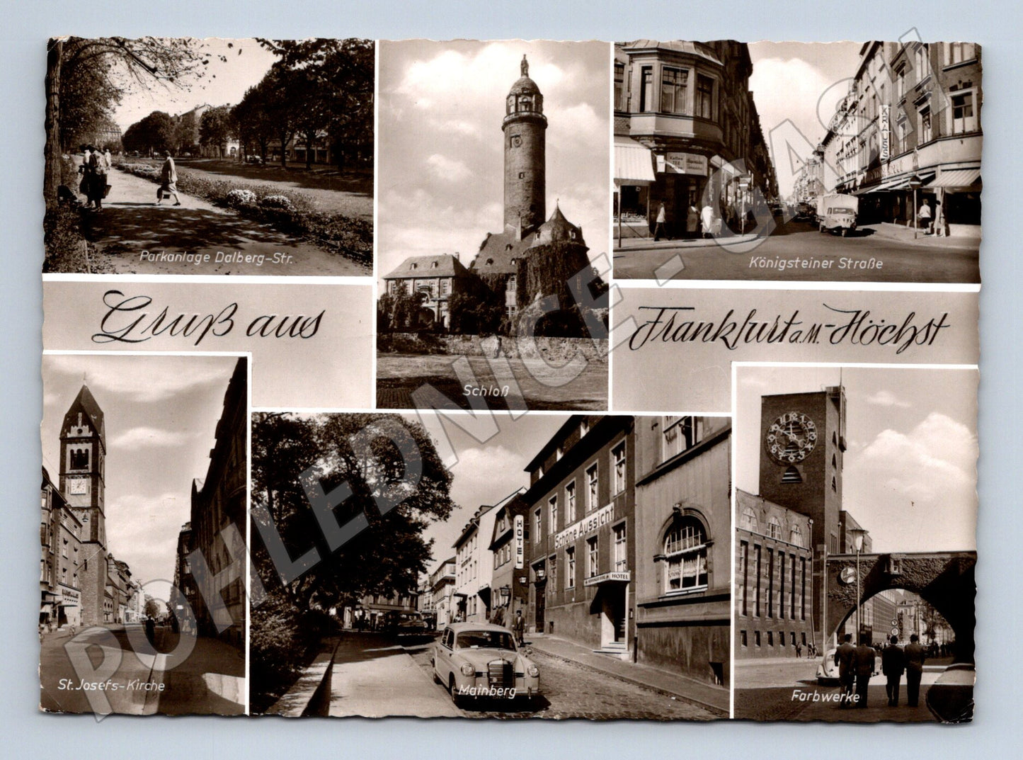 Pohlednice Německo Frankfurt am Höchst mix 1930 (M26873)
