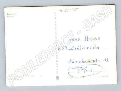 Pohlednice Německo Zeulenroda radnice (M26875)