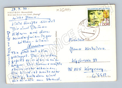 Pohlednice Německo Rostock Warnemünde Hotel Neptun 1975 (M26880)