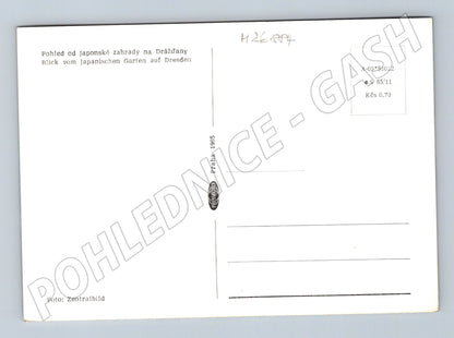 Pohlednice Německo Drážďany Japonská zahrada 1985 (M26884)