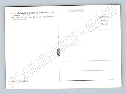 Pohlednice Německo Drážďany Zwinger noc 1965 (M26885)