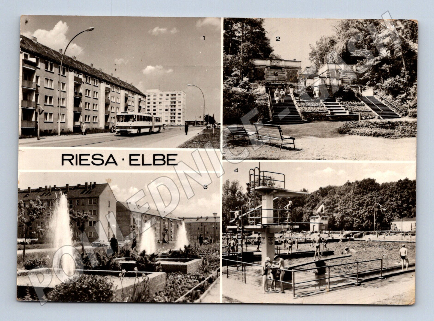 Pohlednice Německo Riesa Elbe různé motivy 1968 (M26891)