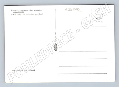 Pohlednice Bulharsko Zlaté Písky večerní osvětlení 1965 (M26892)