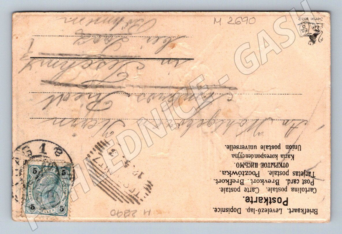 Pohlednice dětská hra kriket etnografie (M2690)