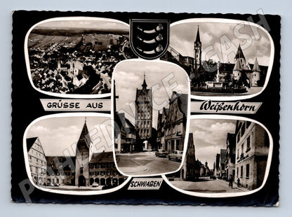 Pohlednice Německo Weißenhorn multi-view 1952 (M26919)