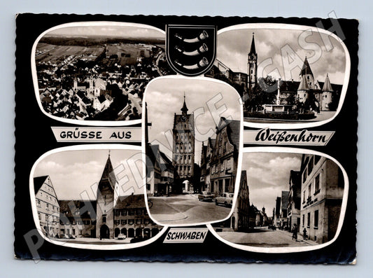Pohlednice Německo Weißenhorn multi-view 1952 (M26919)