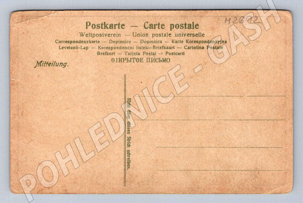 Pohlednice muž u klavíru Německo (M2692)
