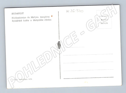 Pohlednice Maďarsko Budapešť Rybářská bašta a Matyášův chrám (M26920)