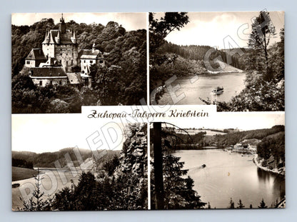 Pohlednice Německo Zschopau-Talsperre Kriebstein 198x (M26924)