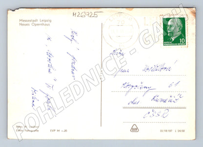 Pohlednice Německo Leipzig Neues Opernhaus 1969 (M26925)