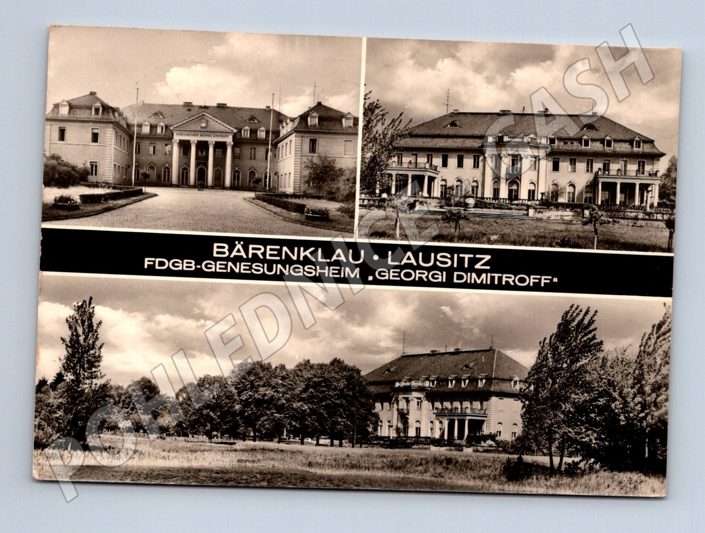 Pohlednice Německo Bärenklau Lausitz FDGB Genesungsheim 1976 (M26926)