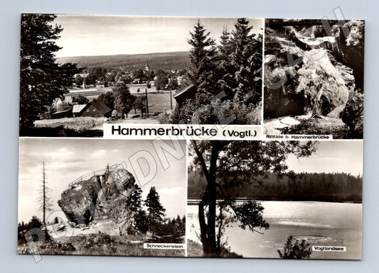 Pohlednice Německo Hammerbrücke (Vogtl.) kompozice (M26927)
