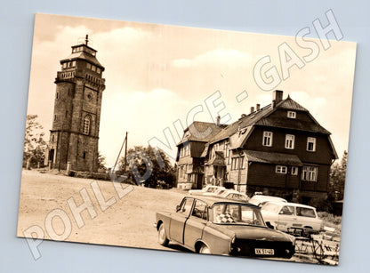 Pohlednice Německo Auersberg rozhledna a hotel (M26933)