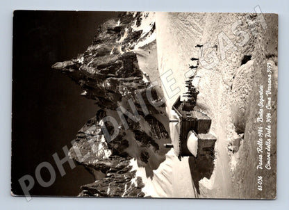 Pohlednice Itálie Passo Rolle Baita Segantini hory 1963 (M26934)