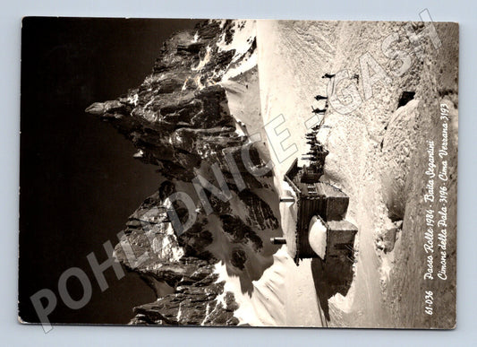 Pohlednice Itálie Passo Rolle Baita Segantini hory 1963 (M26934)