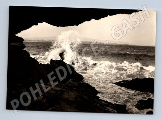 Pohlednice Bulharsko Primorsko pobřežní skály vlny 1985 (M26936)