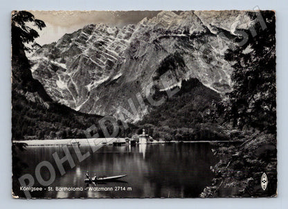 Pohlednice Německo Königssee St. Bartholomä Watzmann (M26941)
