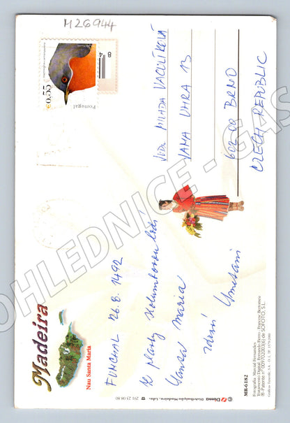 Pohlednice Portugalsko Madeira Nau Santa Maria 1992 (M26944)