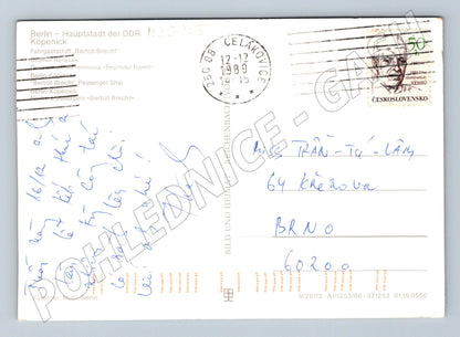 Pohlednice Německo Berlín Köpenick loď 1989 (M26945)