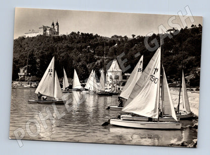 Pohlednice Maďarsko Tihany, Balaton plachetnice (M26959)