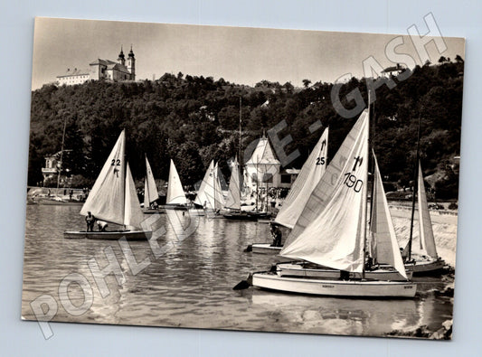 Pohlednice Maďarsko Tihany, Balaton plachetnice (M26959)