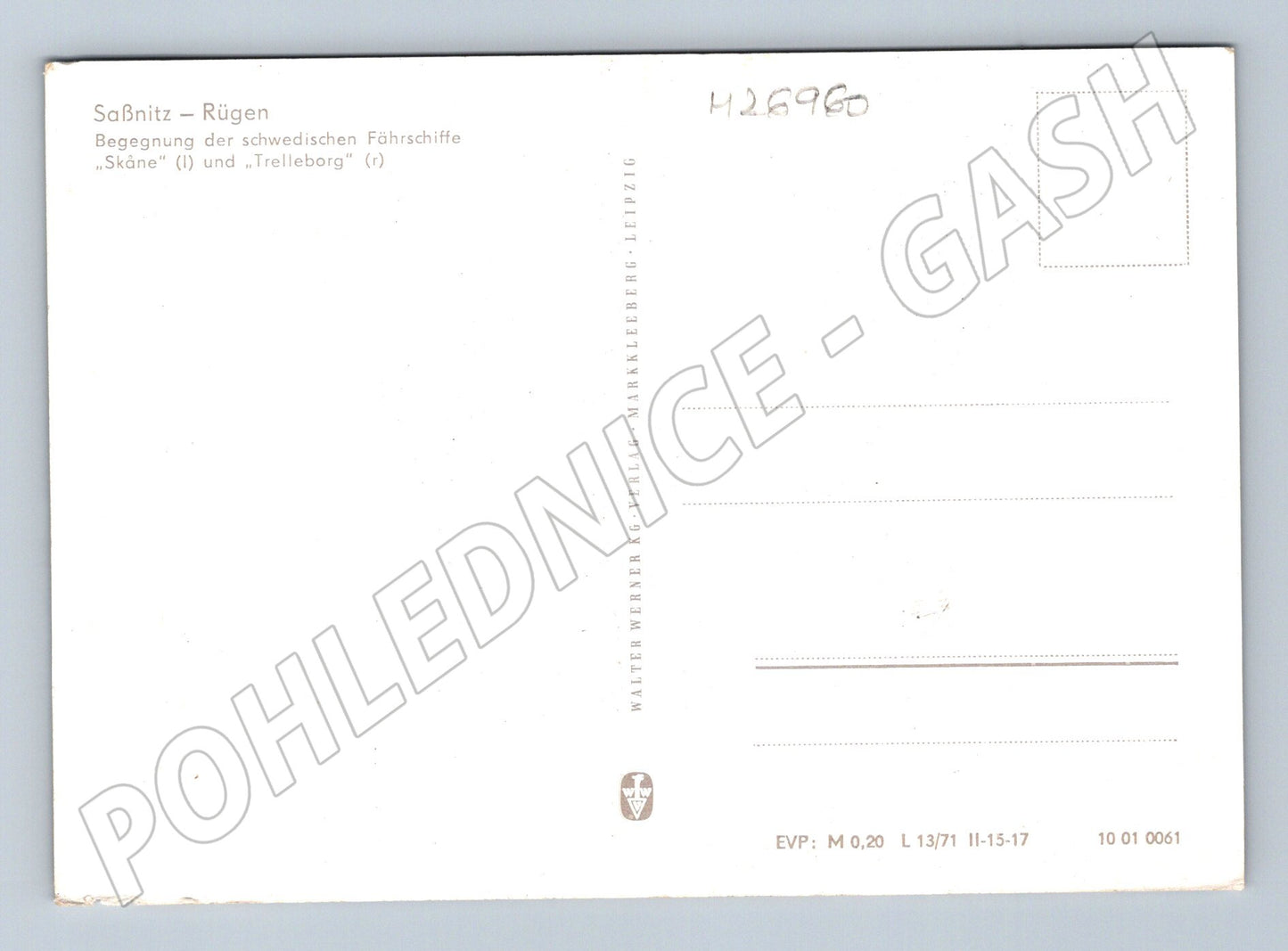 Pohlednice Německo Saßnitz Rügen trajekty 1971 (M26960)