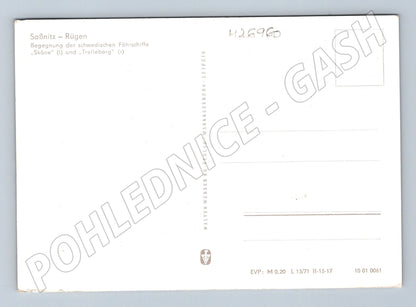 Pohlednice Německo Saßnitz Rügen trajekty 1971 (M26960)