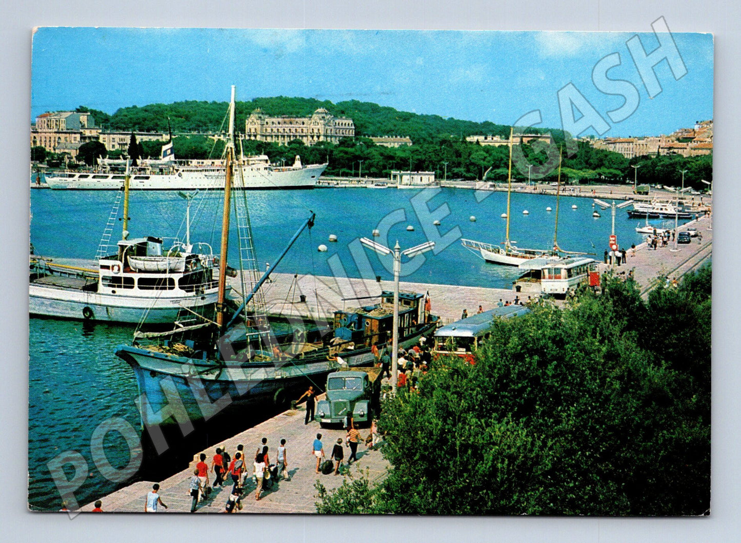Pohlednice Jugoslávie Pula přístav lodě 1968 (M26962)