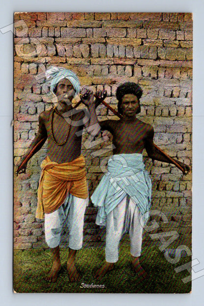 Pohlednice Egypt dva muži v tradičním oděvu (M26970)