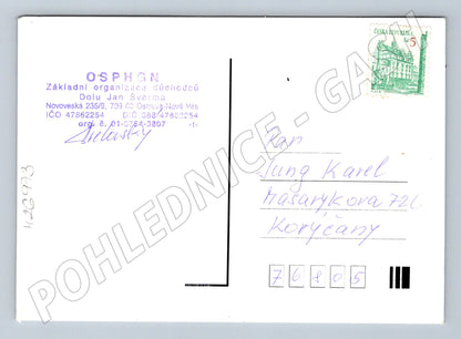 Pohlednice vánoční/novoroční přání se svíčkami (M26973)